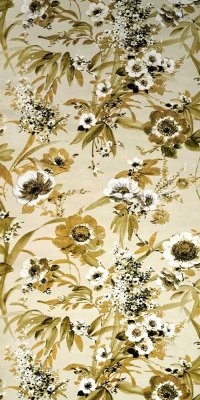 70er Blumen Tapete #1613 Muster/Bastelbogen