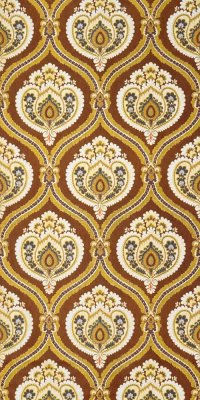 Vintage Barock Tapete mit Gold #0814C Muster/Bastelbogen