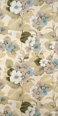 Vintage Blumen Tapete #1019B Muster/Bastelbogen
