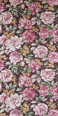 Vintage Blumen Tapete #1210C Muster/Bastelbogen