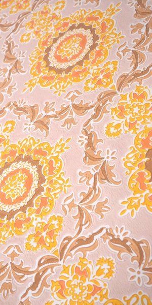 60s/70s flower wallpaper #0323BL