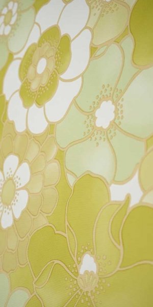 70er Blumen Tapete #1216 Muster/Bastelbogen
