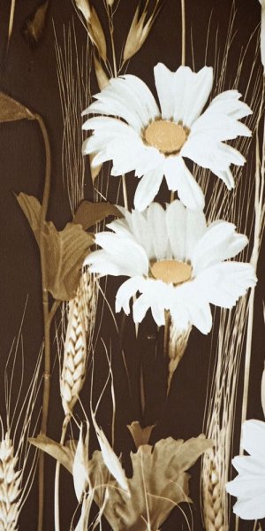 Vintage flower wallpaper#1609C