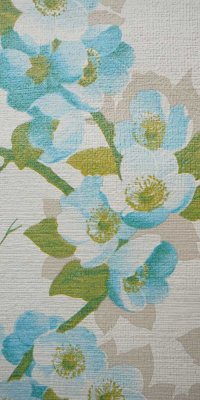 70er Blumen Tapete #0313A Rolle