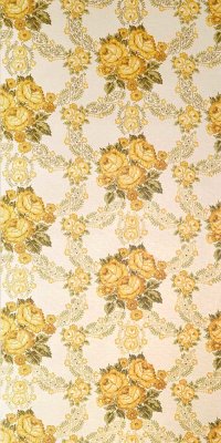 Baroque flower wallpaper #0801A sample