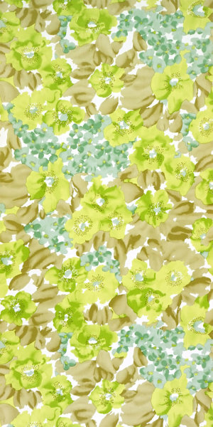 70er Blumen Tapete #0929 Muster/Bastelbogen