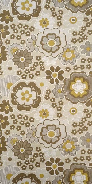 70er Blumen Tapete #1606 laufender Meter