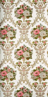 70er Barock Tapete #0306B Rolle