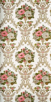 70s baroque wallpaper #0306B sample