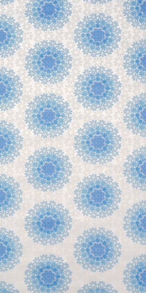 70s geometric flower wallpaper #1413 sample