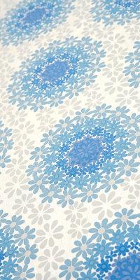 70s geometric flower wallpaper #1413 sample