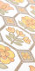 60er Blumen Tapete #1328 Muster/Bastelbogen