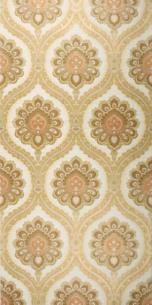 Vintage damask wallpaper #0213L sample