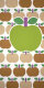 70er Apfel Tapete #1233 Muster/Bastelbogen