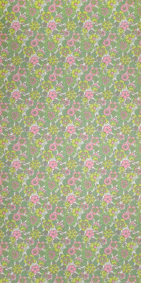 70er Blumen Tapete #0606C Muster/Bastelbogen