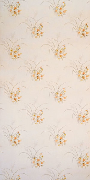 Vintage Blumen/Gräser Tapete #1323A Muster/Bastelbogen