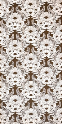 Vintage Blumen Tapete #1222A Muster/Bastelbogen