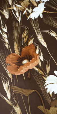 Vintage flower wallpaper#1609C sample
