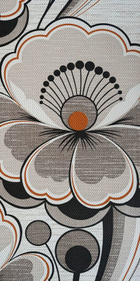 70s floral wallpaper #1641 sample