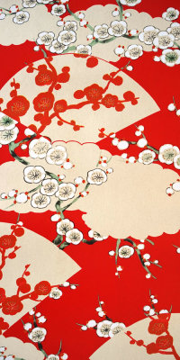 Vintage Japan Tapete #0412BL Muster/Bastelbogen