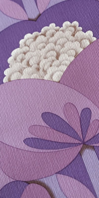 Vintage Blumen Tapete #0117C Muster/Bastelbogen