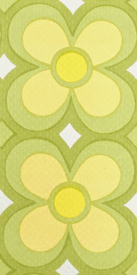 70s geometric flower wallpaper #0207CL