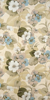 Vintage Blumen Tapete #1019BL Muster/Bastelbogen