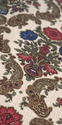 Vintage baroque wallpaper #1012AL running meter