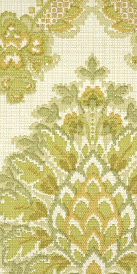 Vintage damask wallpaper #0204A running meter