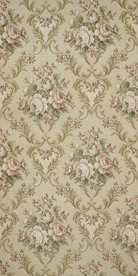 Vintage damask wallpaper #1604A sample
