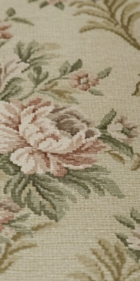 Vintage damask wallpaper #1604A sample